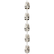 12 Pack: Black & White Ceramic Panda Beads, 20mm by Bead Landing™